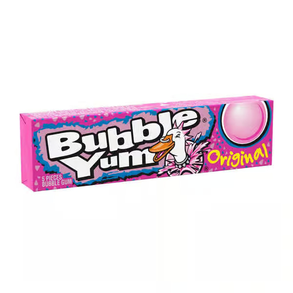 Bubble Yum Individually Wrapped Original Flavor Bubble Gum