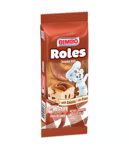 Bimbo Roles Cinnamon Rolls with Raisins Bag