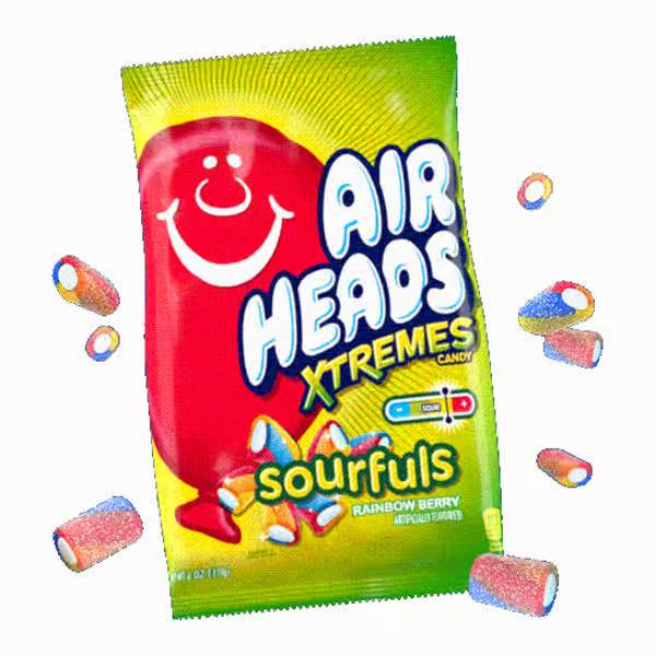 AirHeads Xtremes Sourfuls Rainbow Berry Candies