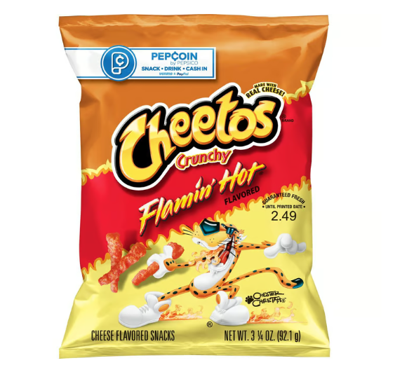 Cheetos Crunchy Cheese Flavored Snacks Flamin' Hot
