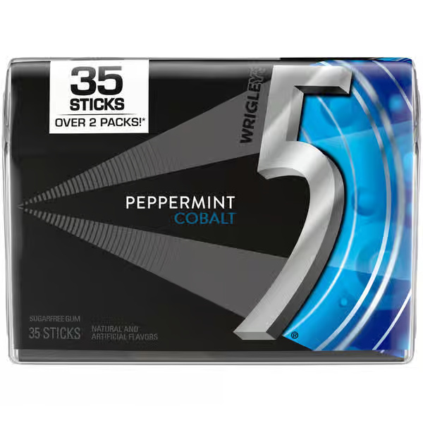 5 Gum Sugar Free Peppermint Cobalt Gum