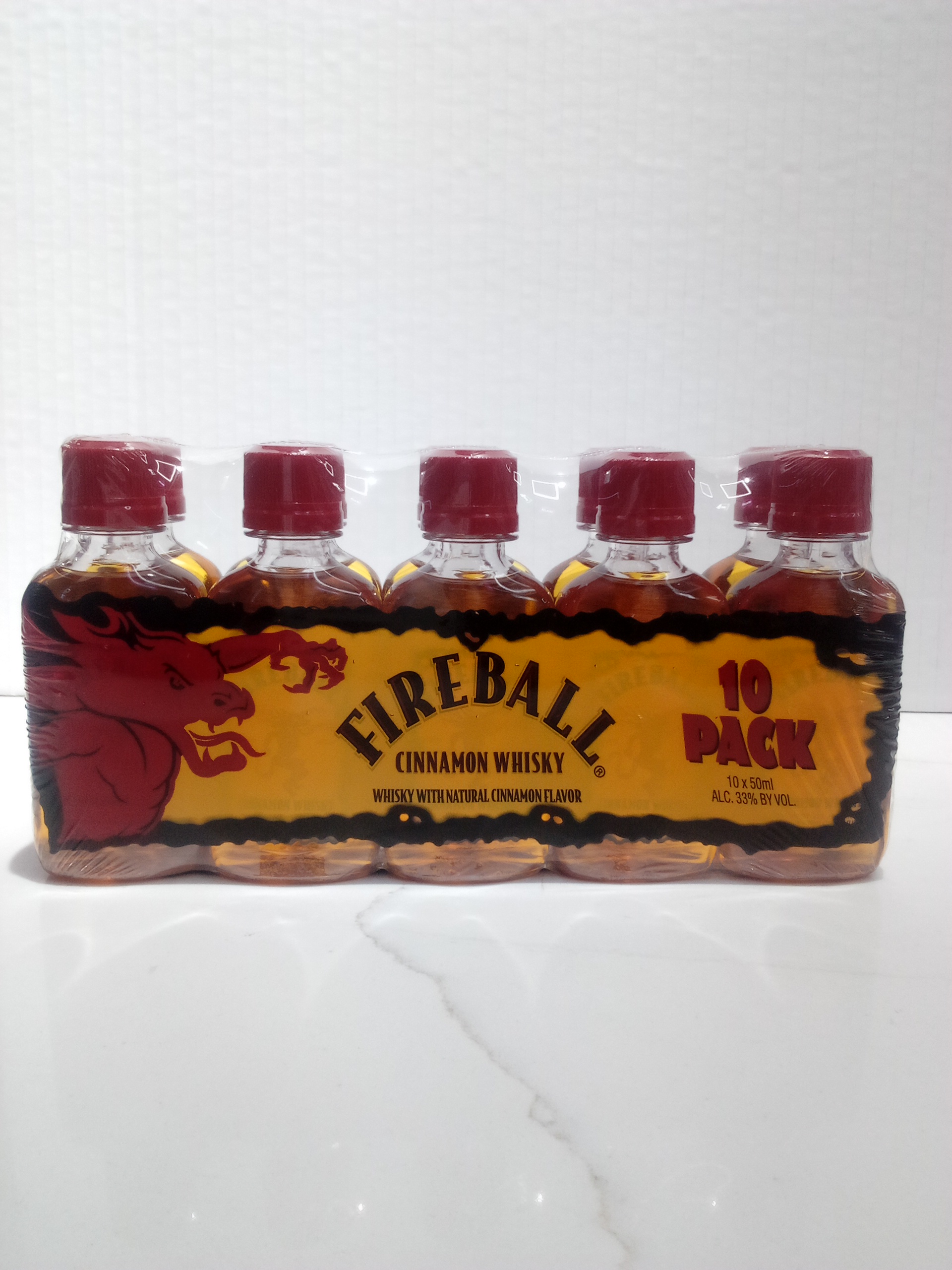 Fireball Cinnamon Whisky 10 Pack 10 X 50 ml