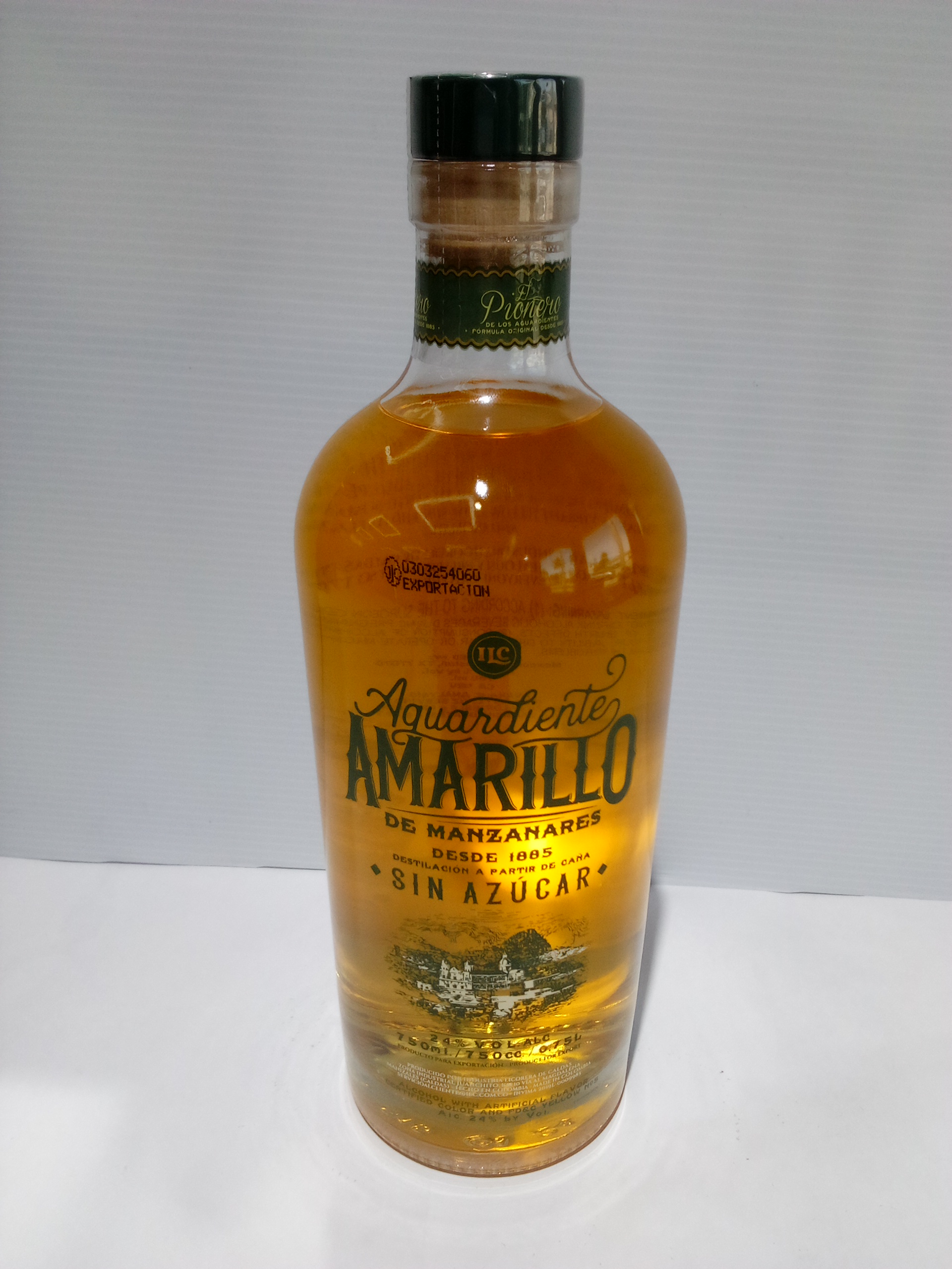 Aguardiente Amarillo Sin Azucar 750ML