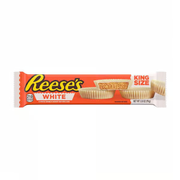 Reese's White Creme King Size Peanut Butter Cups Candy Pack