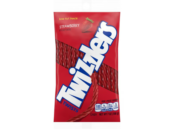 Twizzlers Twists Strawberry Flavored Licorice Candy