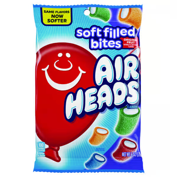 AirHeads Original Fruit Soft Filled Bites Candy