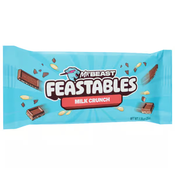 Feastables Mr. Beast Milk Chocolate Puffed Rice Crunch Bar