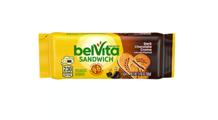 BelVita Dark Chocolate Creme Sandwich Breakfast Biscuits