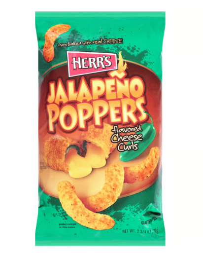 Herr's Jalapeno Poppers Cheese Curls