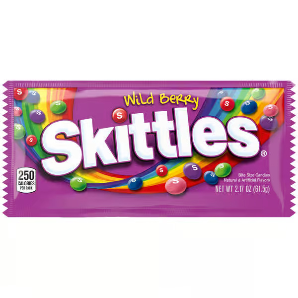 Skittles Chewy Wild Berry Candy Single Pack