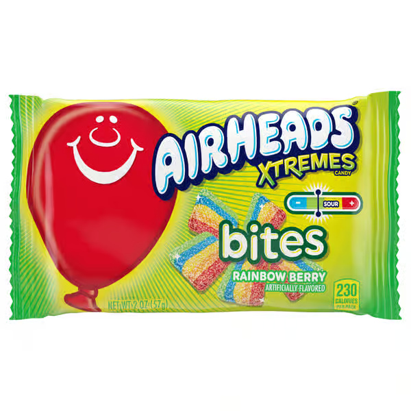 AirHeads Xtremes Rainbow Berry Sour Candy Bites