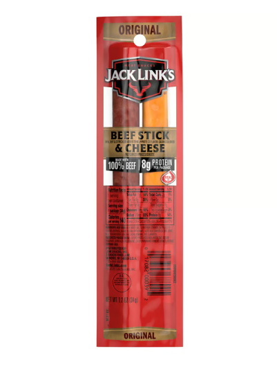 Jack Link's Original Beef Stick & Cheese Snack Pack