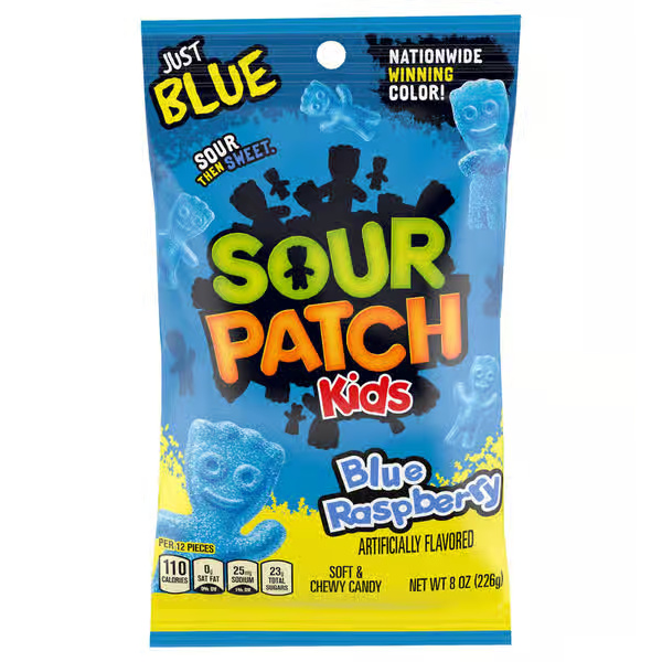 Sour Patch Kids Blue Raspberry Soft & Chewy Candy