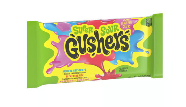 Gushers Super Sour Berry Fruit Snacks