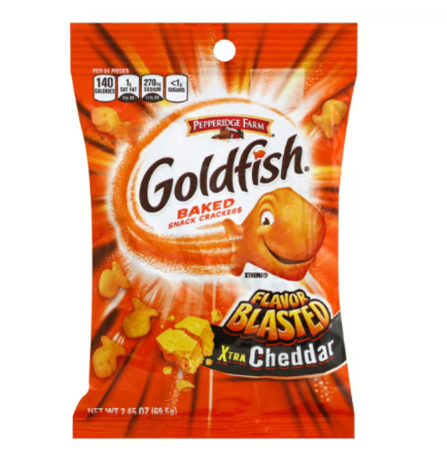 Pepperidge Farm Goldfish Crackers Xtra Cheddar Flavor