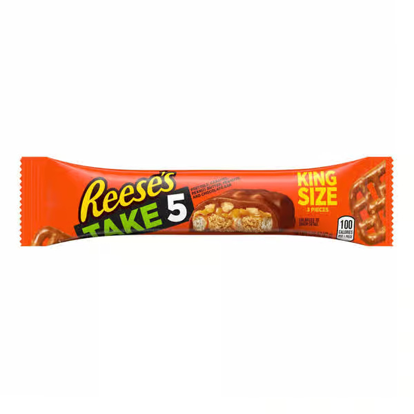 Reese's Take 5 Pretzel, Peanut & Chocolate King Size Candy Bar