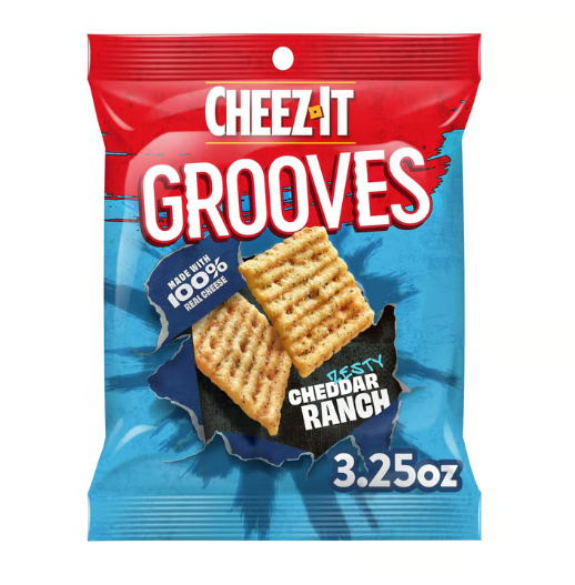 Cheez-It Grooves Zesty Cheddar Ranch Cheese Crackers
