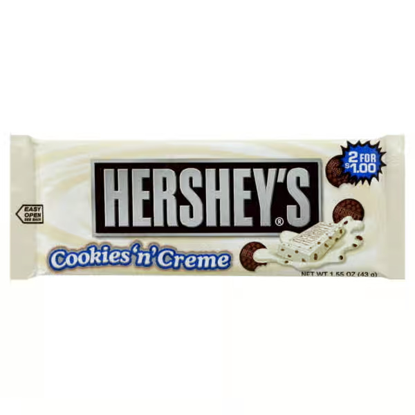 Hershey's Milk Chocolate Bar Cookies 'N' Creme