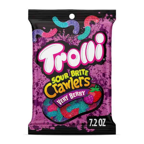 Trolli Sour Brite Crawlers Very Berry Gummi Candy