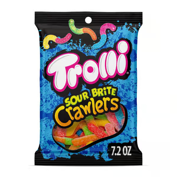 Trolli Sour Bite Crawlers Assorted Flavors Gummi Candy
