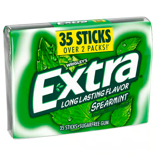 Extra Sugar Free Spearmint Chewing Gum
