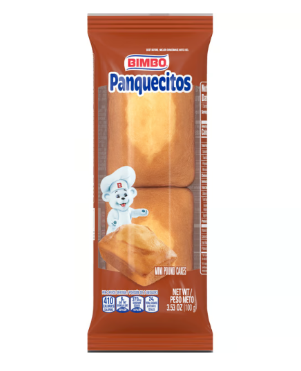 Bimbo Panquecitos Plain Mini Pound Cakes Wrapper