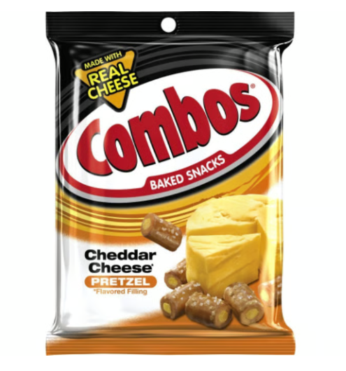 Combos Stuffed Pretzel Cheddar Cheese Snacks