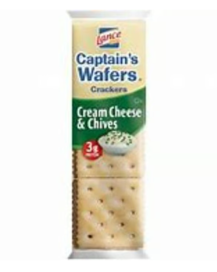 Lance Captain's Wafers Cream Cheese & Chive Sandwich Crackers