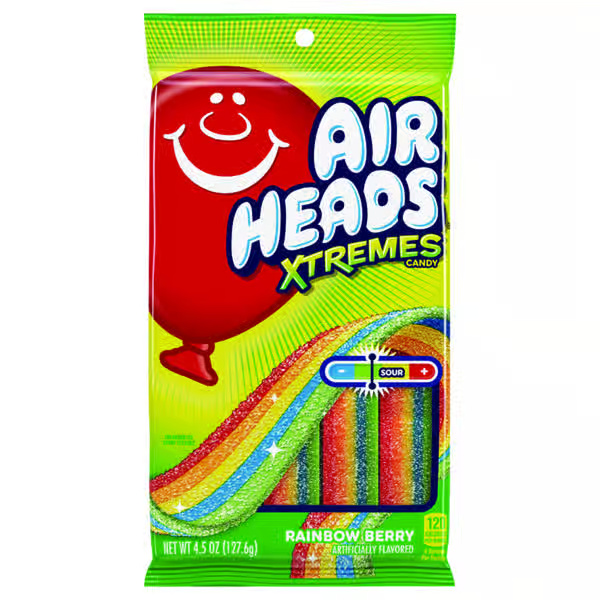 Airheads Xtreme Rainbow Berry Sour Candy