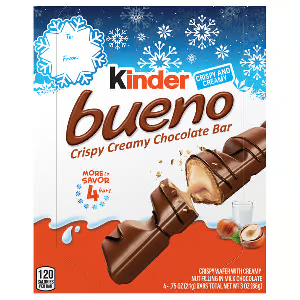 Kinder Bueno Crispy Creamy Chocolate Bars Holiday Box