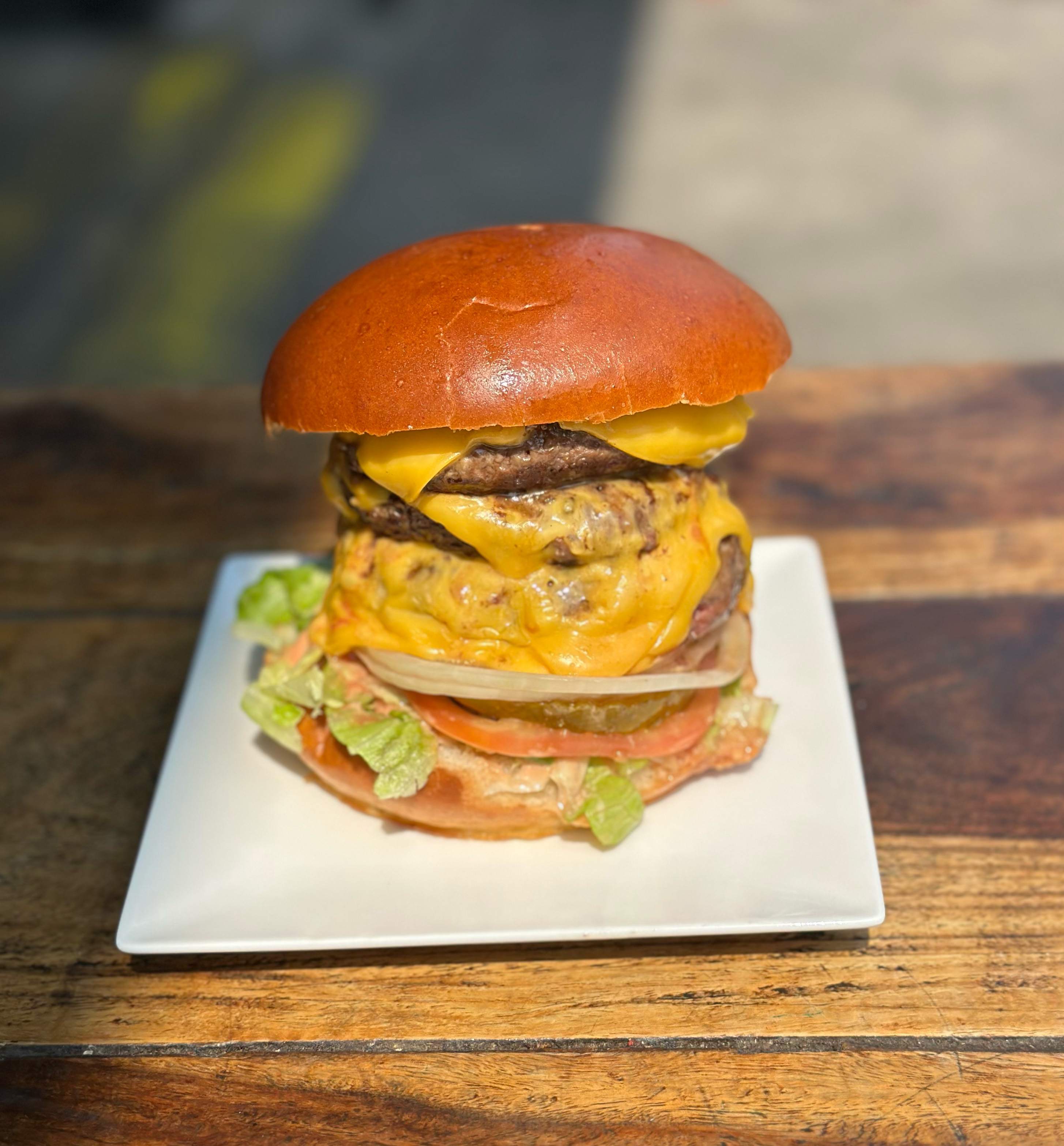 Triple Burger with Cheese