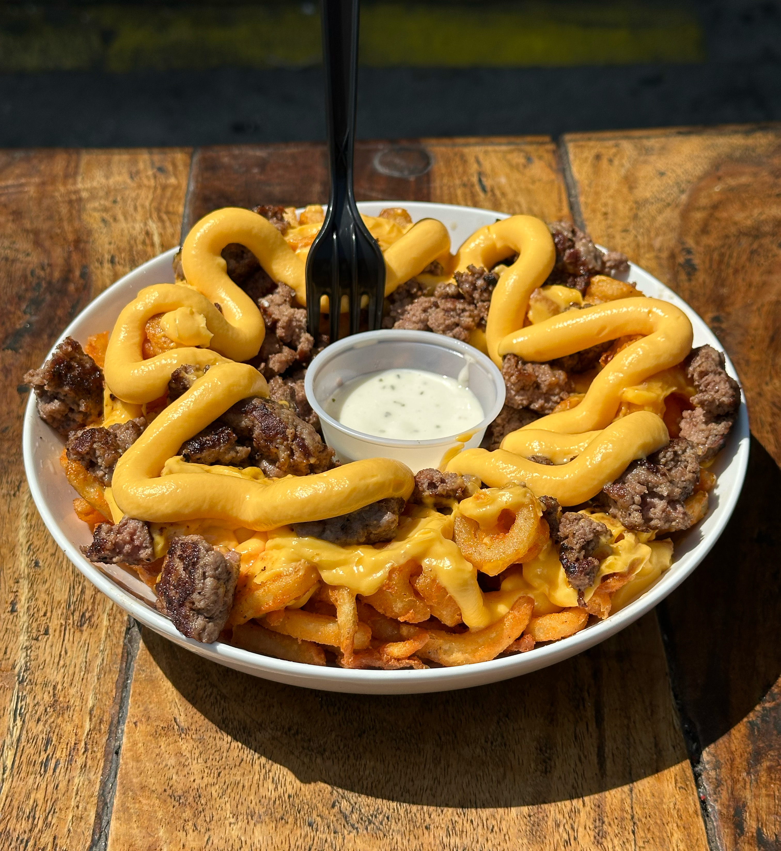 Chopped Burger cheese Fries