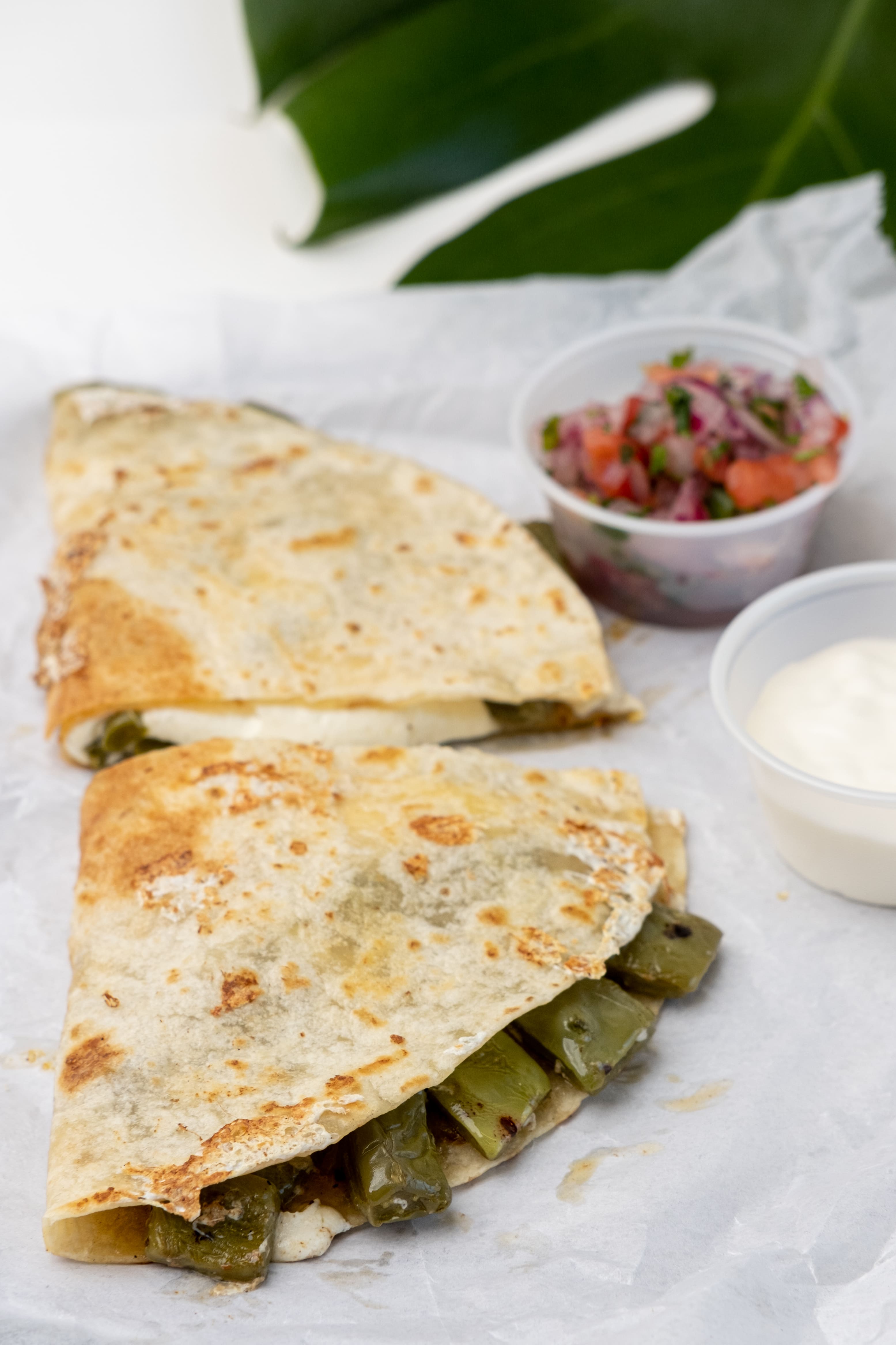 Grilled Cactus Quesadilla (Nopal)