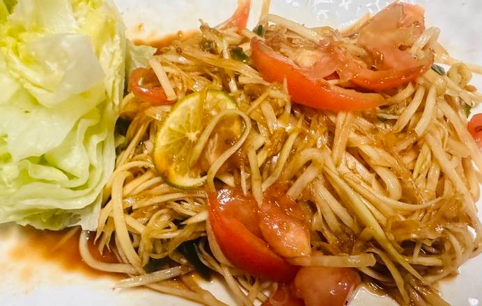 Spicy Lao Papaya Salad (Tum Lao)