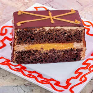Chocolate With Dulce de Leche Slice