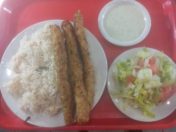 3 Kebab with Rice