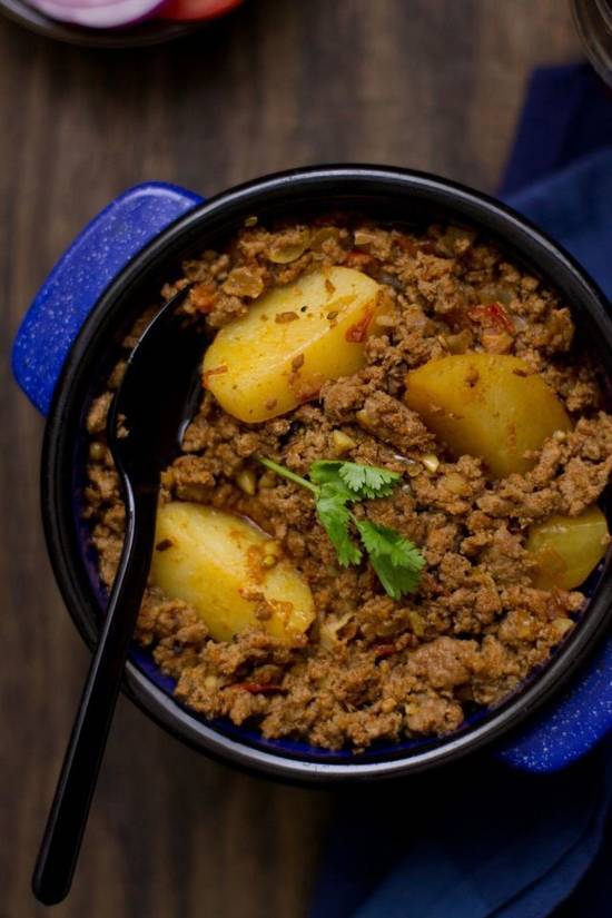 Grounded Chicken with Potato (Keema)