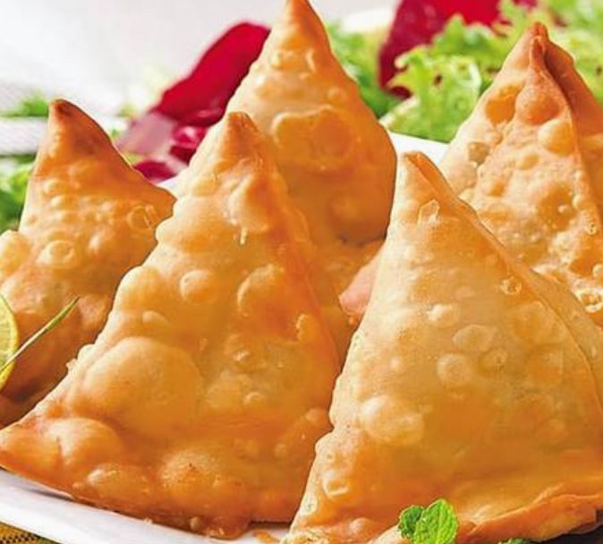 Two Chicken Samosas