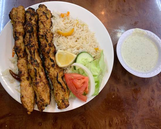 3 Chicken Kebab with Rice