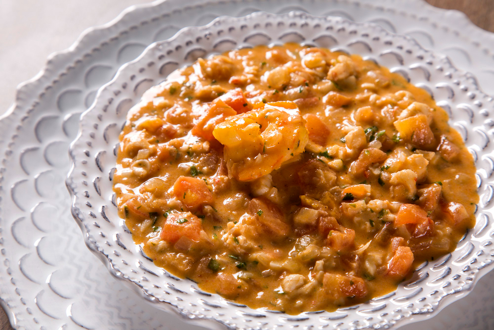 Shrimp with Lobster Sauce/ Camarones con Salsa de Langosta