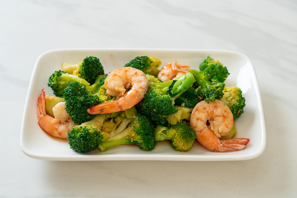 Shrimp with Broccoli/ Camarones con Brócoli