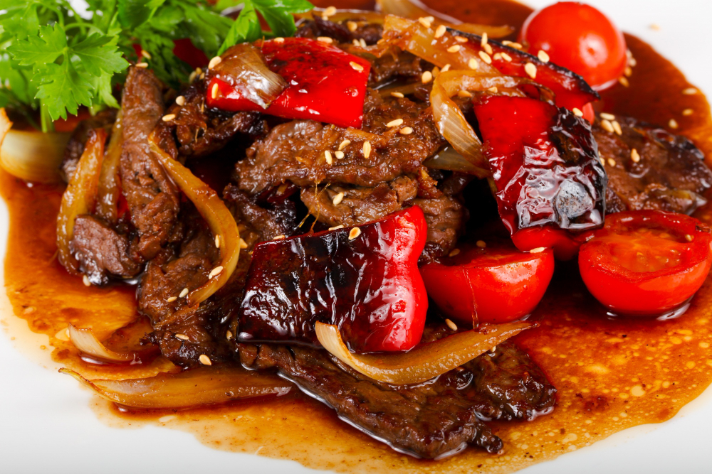 Beef with Oyster Sauce/ Ternera con Salsa de Ostras