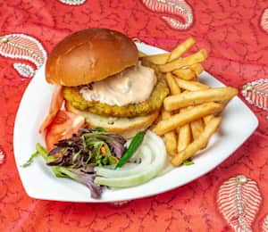 Chicken Burger with Fries