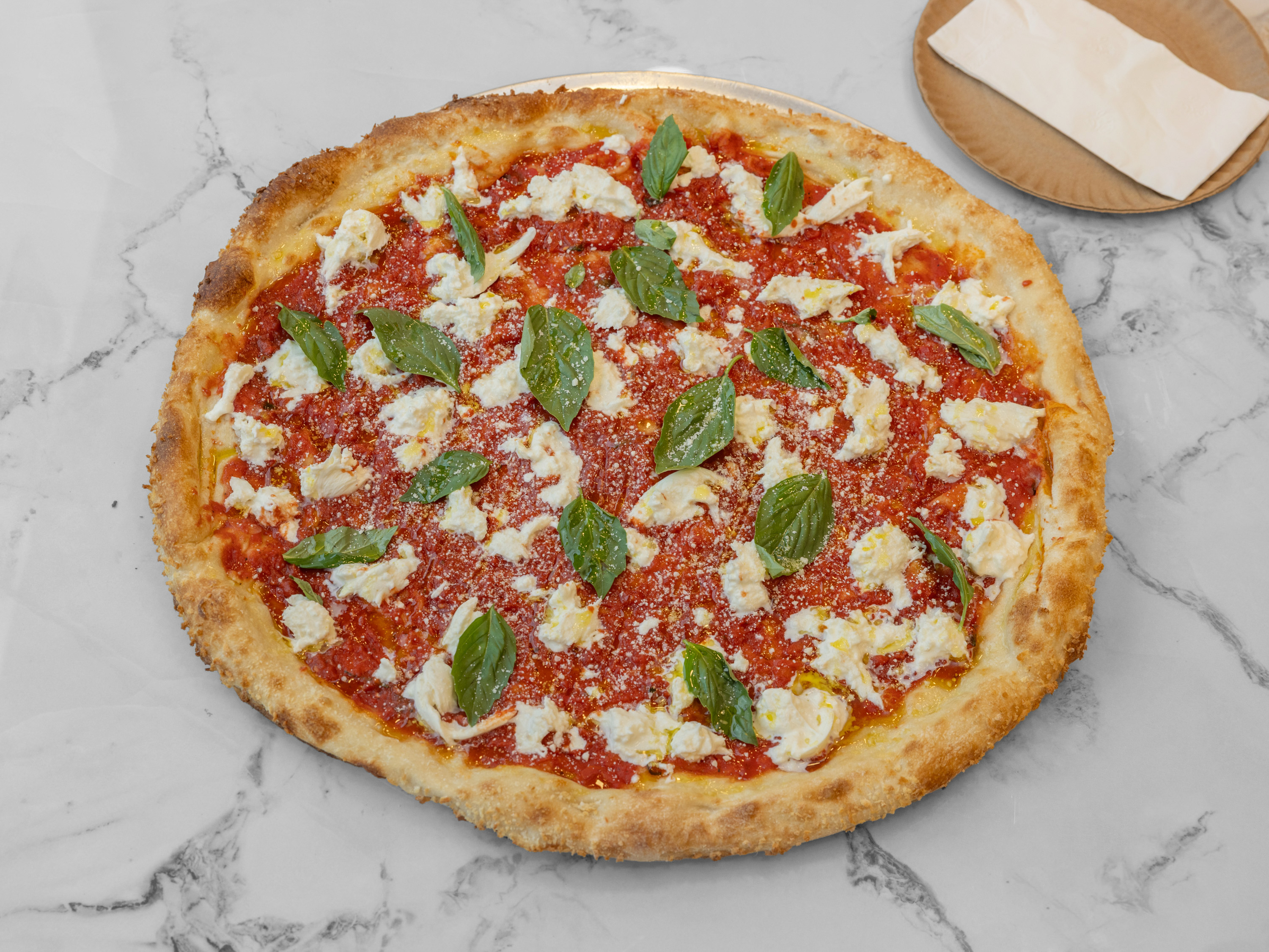 Burrata Basil Pizza