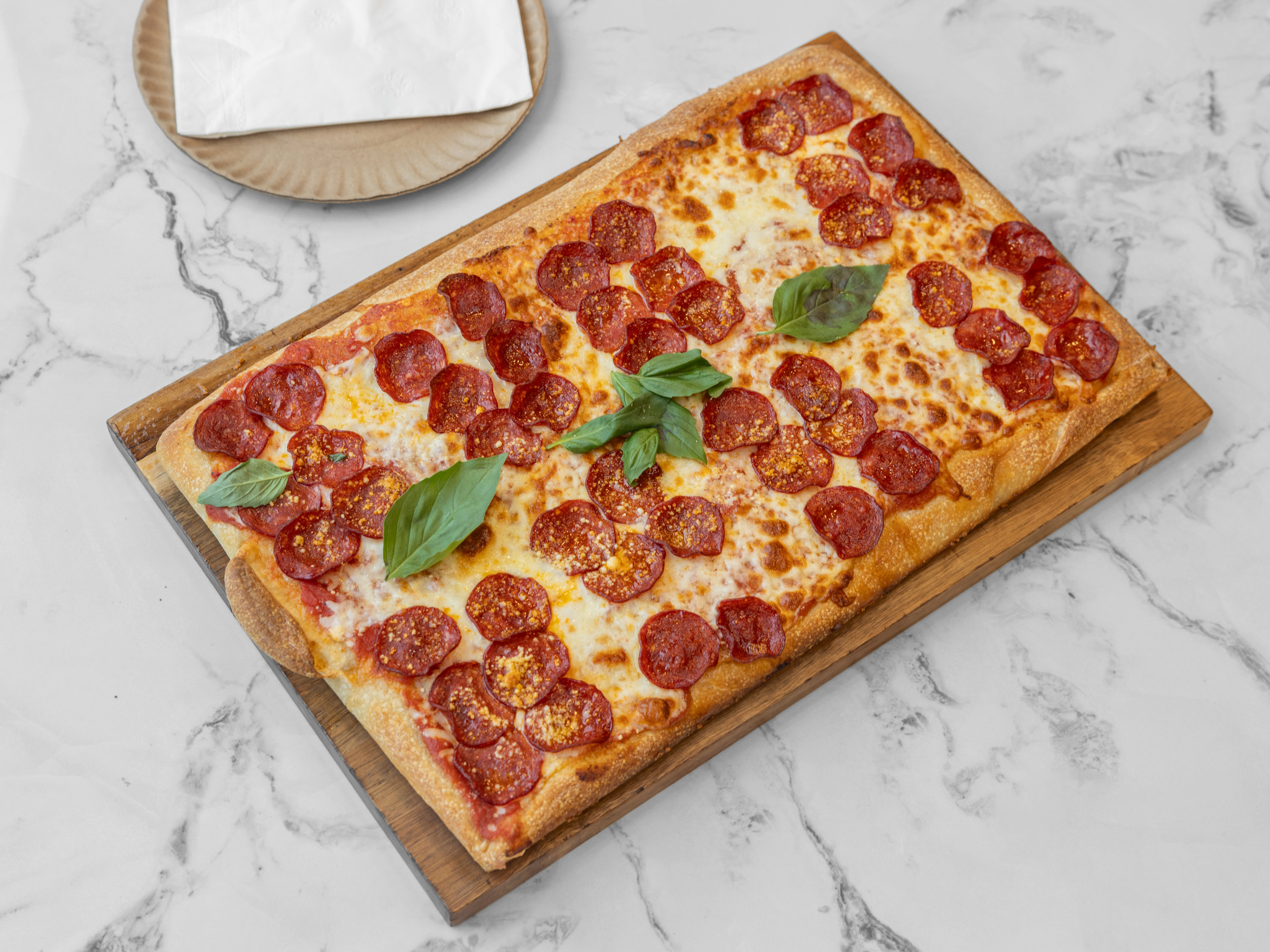 Square Honey Pepperone Slice