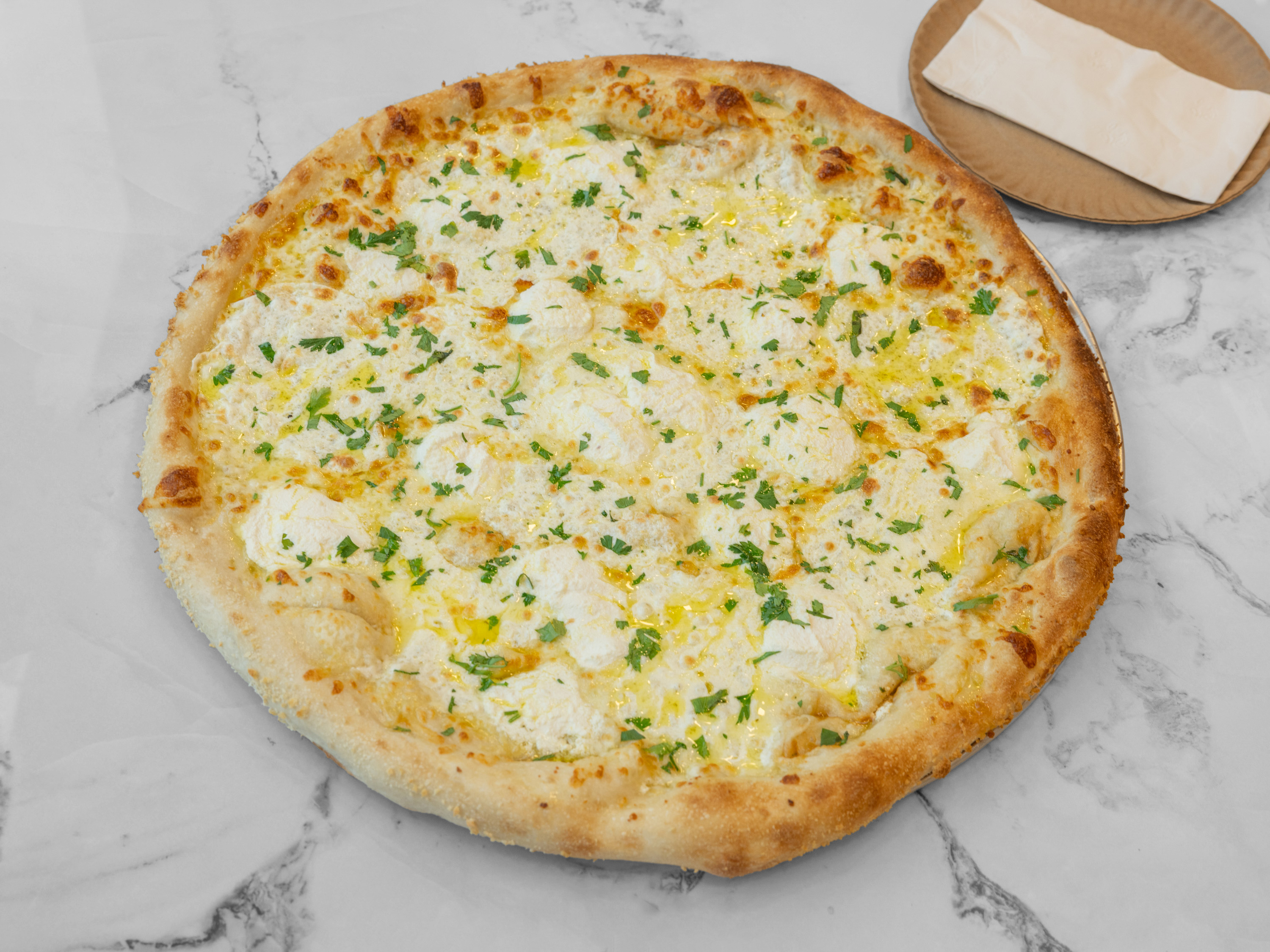 White With Garlic Pizza