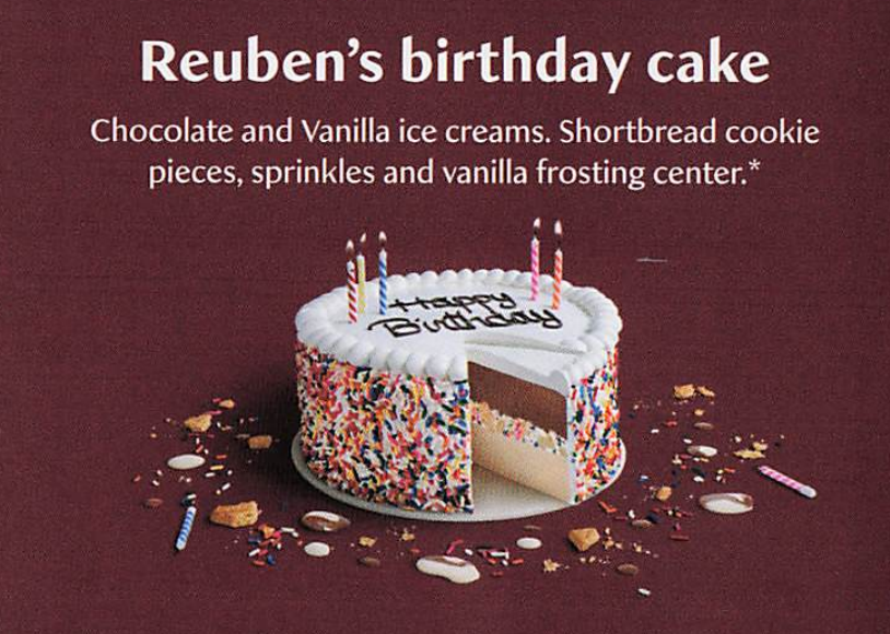 Reuben's Birthday Cake