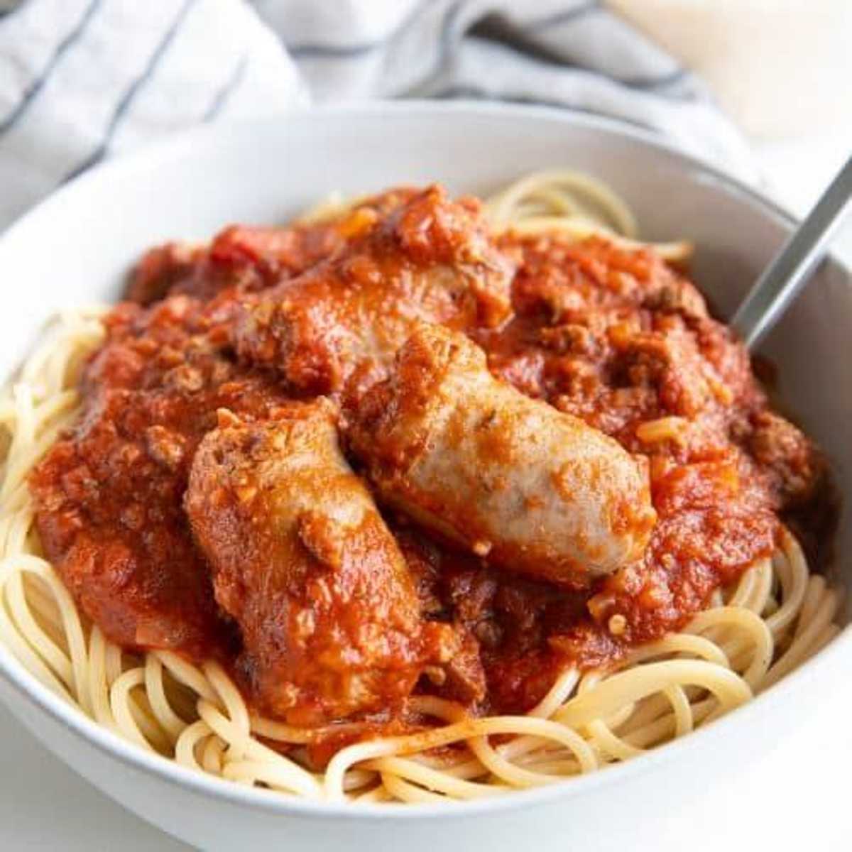 Spaghetti Italian Sausage